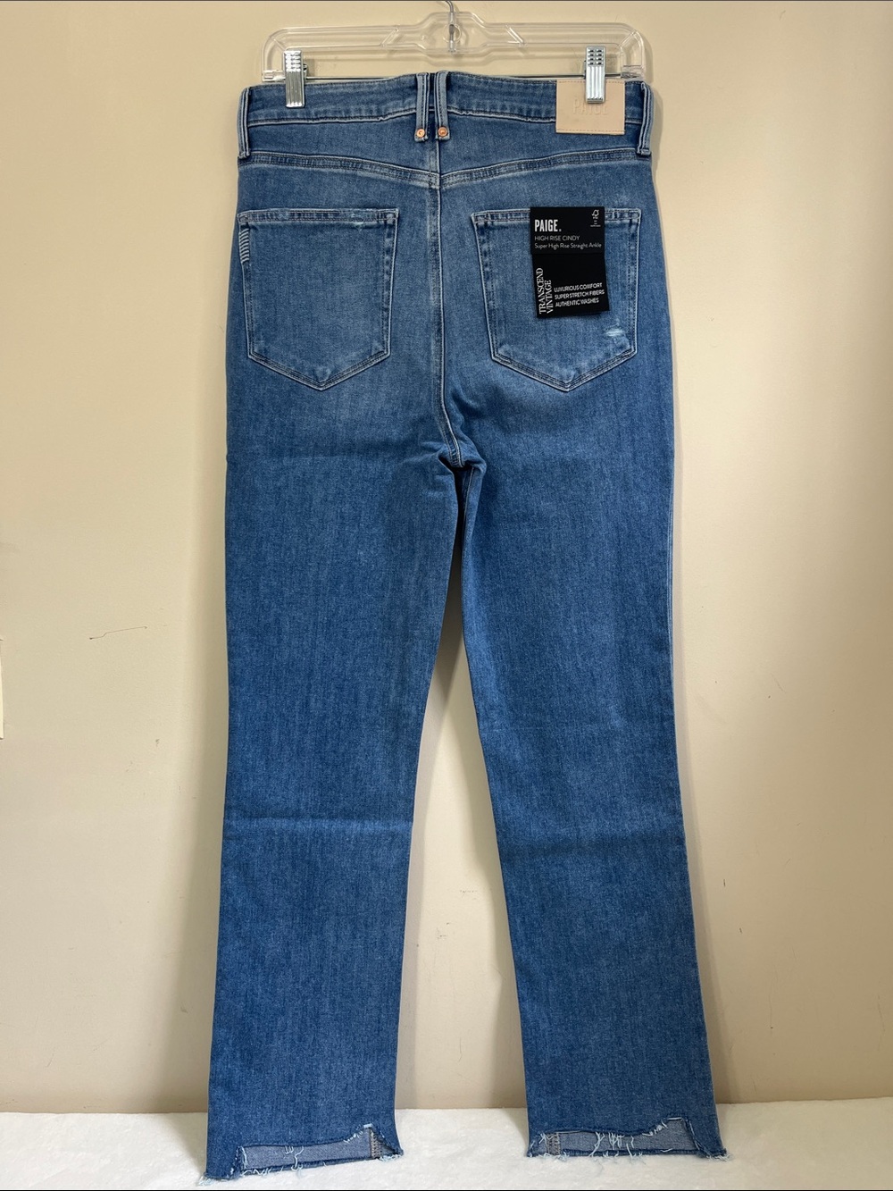 PAIGE Women's High Rise Cindy Straight Ankle Jeans Size 29 - Picture 2 of 8